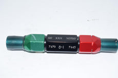 PMC Industries Go NO Go Smooth Pin Gage Check Plug Go .7479 No .7445