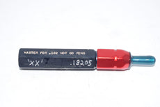 PMC Industries Master .182 .18205 XX Go NO Go Smooth Pin Ring Gage Check Plug Inspection