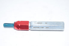 PMC Industries Master .185 .18505 XX Go NO Go Smooth Pin Ring Gage Check Plug Inspection Tooling