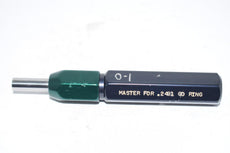 PMC Industries Master .2491 Go NO Go Smooth Pin Ring Gage Check Plug Inspection Tooling