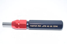 PMC Industries Master .279 Go NO Go Smooth Pin Ring Gage Check Plug Inspection Tooling