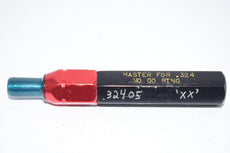 PMC Industries Master .324 .32405 Go NO Go Smooth Pin Gage Check Plug Inspection Tool