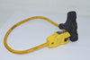 POWER FIRST 5YL45 Plug-In GFCI with Cord, 2 ft, Yellow, 15.0 A, Plug Configuration NEMA 5-15P