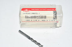 Precision Cutting Tools PCT CX00301280T0-1 Carbide Drill Bit .1280 x 1/8 x .800 x 1-3/4 RH