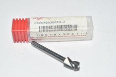 Precision Cutting Tools PCT CX00306350T0-3 Carbide Drill Bit 1/4 x 1/8 x 3/8 x 1-1/2
