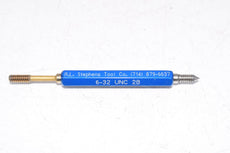 R.L. Stephens 6-32 UNC 2B Thread Plug Gage Assembly GO .1177 x NOGO .1214