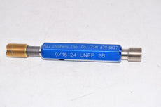 R.L Stephens 9/16-24 UNEF 2B Threaded Plug Gage Assembly GO .5354 x NOGO .5405