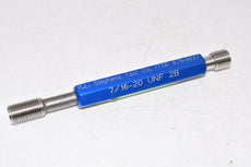 R.L. Stephens Tool 7/16-20 UNF 2B Threaded Plug Gage GO .4050 NOGO .4104