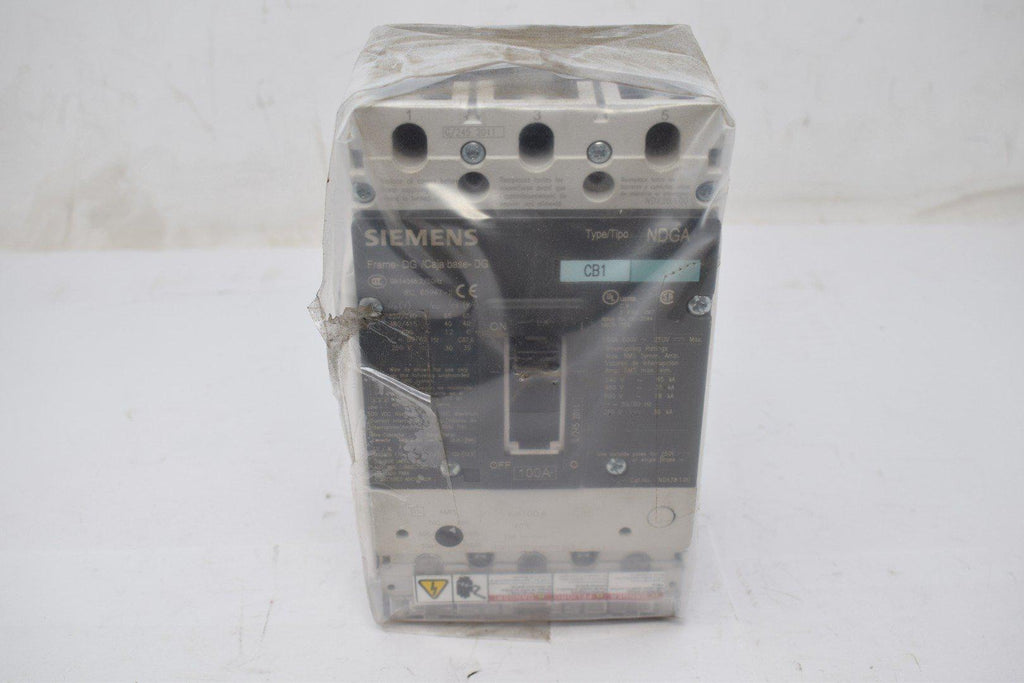 Recertified Siemens NDX3B100 Circuit Breaker VL Series, type NDX, 3P, 3PH, 100A, 600V, 35kA@480V