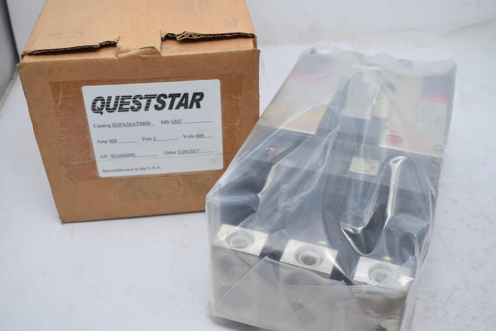 Reconditioned GE SGPA36AT0400 MCCB Circuit Breaker Spectra Series, type , 3P, 3PH, 400A, 600V, 100kA@480V