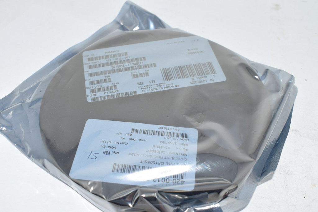 Roll of 150 NEW Diodes Incorporated DF1501S-T Bridge Rectifier Single Phase Standard 100V Surface Mount DF-S