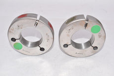 Set of 2 Alameda 1-7/18-12 UNJ 3A Thread Ring Gages GO PD 1.8209 x NOT GO PD 1.8164