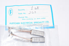 Set of 2 NEW Fletcher Electrical Specialty Co, Part: 260 Electrical Brush 1'' x 3/8''
