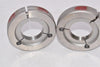 Set of 2 PRECON 1-3/4-32 UNS-2A Thread Ring Gages NOGO PD 1.7244 x GO PD 1.7285