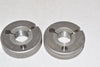 Set of 2 PRECON 3/4-32 UN-2A Thread Ring Gages GO PD .7286 x NOGO PD .7250