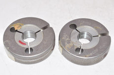 Set of 2 PRECON 5/8-32 UN-2A Thread Ring Gages GOPD .6036 x NOGO PD .6000