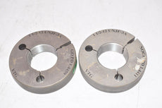 Set of 2 VTG Vermont Gage 1-1/2-12 UNJF-3A Thread Ring Gages GO PD 1.4459 x NOGO PD 1.4411