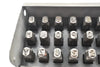 Set of Letter & Number Punches 1/4'' H/D W/ Case