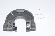 Southern Gage 1-1/4 1.077 Snap Gage Wedge Shaped Anvils, GO NO GO Groove Tool Inspection