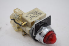 Square D 9001-KM38 Pilot Light Module Switch Red 120V AC/DC 9001KM38