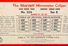 Starrett No. 224 16''-20'' SET E Outside Micrometer W/ Standard Wood Case