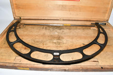 Starrett No. 436 23''-24'' Outside Micrometer W/ Standard Wood Case