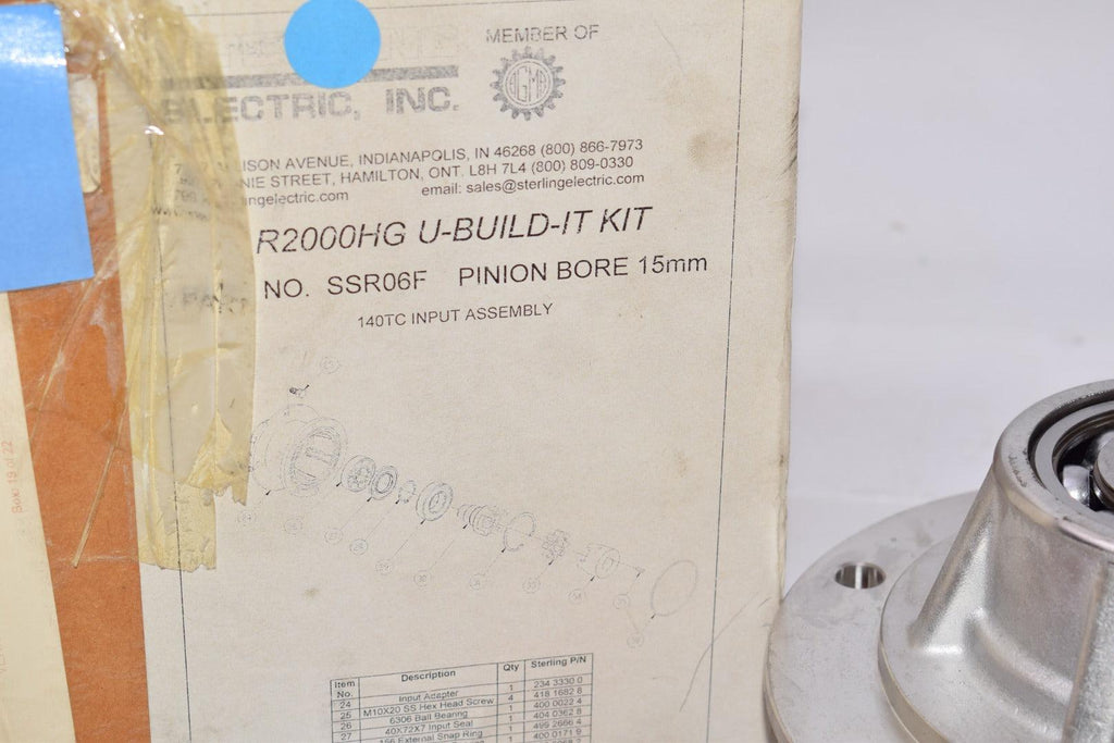 Sterling Electric SSR06F Pinion Bore 15mm R2000HG U-Build-It Kit Adapt