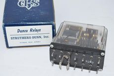 STRUTHERS-DUNN 219XDXP-115/125VDC Power Relay, 4PDT, 125 VDC, 10 A, 219 Series, Socket, Non Latching