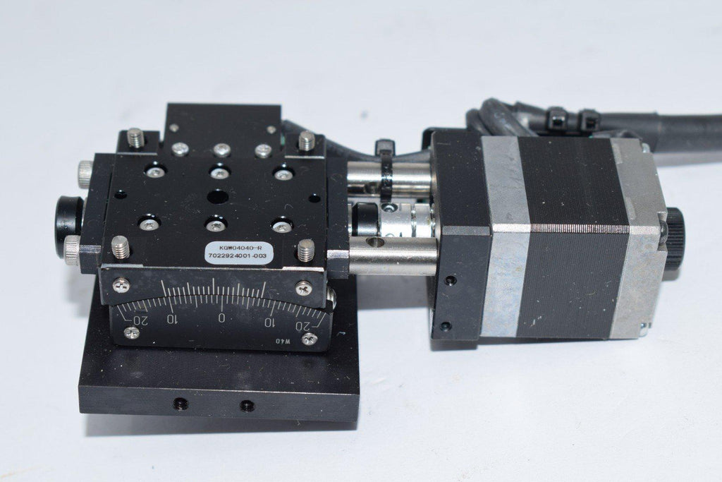 Suruga Seiki KGW04040-R Motorized 1 Axis Goniometer stage, 40x40mm Pla