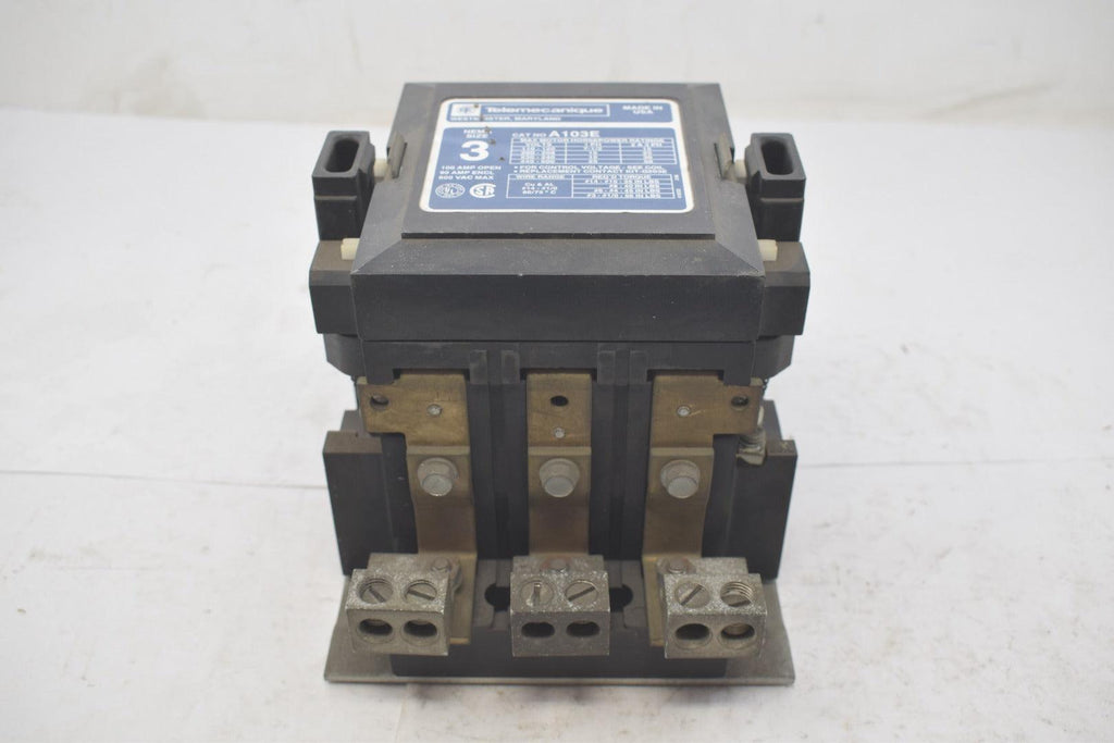 Telemecanique A103E Nema Size 3 Full Voltage Starter 100A Open 90A Enclosed