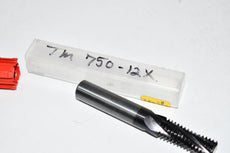 TM-750-12X 3/4-12 1-1/4'' LOC 4 Flute AlTiN Coated Carbide Helical Flute Thread Mill