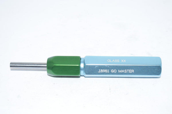 Vermont Gage Master .18981 XX Go NO Go Smooth Pin Ring Gage Check Plug