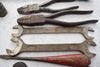 Vintage Antique Tool Lot, Wrenches, Screwdriver, Pliers, Socket