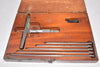 Vintage Lufkin Rule Co No. 515 Blade Depth Micrometer 0-6'' W/ Wooden Case
