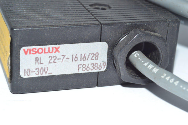 Visolux RL 22-7-1616/28 Photo Eye Photelectric Sensor With Cable – VB ...