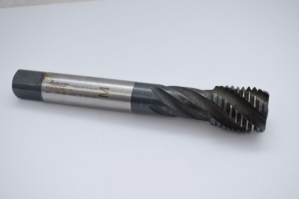 WALTER PROTOTYP M22563-UNC1.1/4 Spiral Flute Tap: 1-1/4''-7 Thread Size, 35.00 mm Thread Lg, 180.00 mm Overall Lg