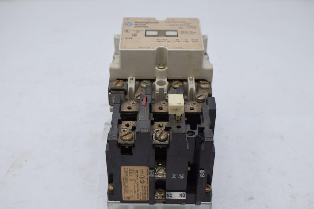 Westinghouse A200M1CAC CONTACTOR NEMA 3 POLE MOTOR CONTROLLER 6710C49G05 Size 1