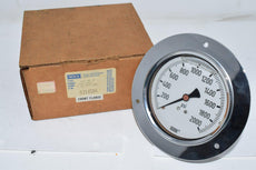 Wika Instruments 9314504 Pressure Gauge; analog; 4in; back mount; 213.40 4 2000PSI 1/4 B